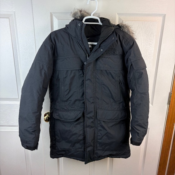The North Face McMurdo Full Zip Hooded Goose Down Coat Black - Picture 1 of 5